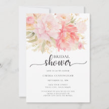 Fête des mariées florale de pivoine rose pâle