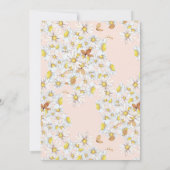 Invitation Fête des mariées florale de prairie fleur sauvage (Dos)