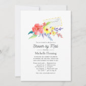 Invitation Fête des mariées florale de printemps par courrier (Devant)