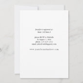 Invitation Fête des mariées florale de tournesol d'été (Dos)