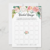 Invitation Fête des mariées florale d'été à double face (Devant)