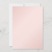 Invitation Fête des mariées florale d'or rose bordeaux (Dos)