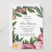 Invitation Fête des mariées florale du Primrose d'hiver (Devant)