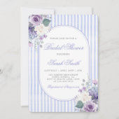 Invitation Fête des mariées florale du troisième millénaire (Devant)