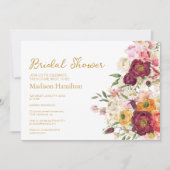 Invitation Fête des mariées FLORALE Embrasser le mariage (Devant)