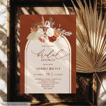 Invitation Fête des mariées florale en cuivre rustique Pampas<br><div class="desc">✅ Pour les articles correspondants chercher 209W dans mes collections ✅ Célébrez la mariée à venir avec cette invitation à la douche nuptiale boho, conçue avec des flores de terre cuite aquarelle, l'herbe pampa, et une arche chic boho. La palette de couleurs chaudes et terreuses de terracotta, cuivre, orange brûlé,...</div>