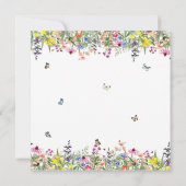 Invitation Fête des mariées florale Fleur sauvage Boho modern (Dos)