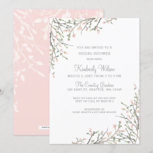 Invitation Fête des mariées florale flush en floraison