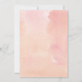 Invitation Fête des mariées florale Géométrique Or Blush (Dos)