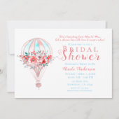 Invitation Fête des mariées Florale Hot Air Spring (Devant)