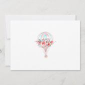 Invitation Fête des mariées Florale Hot Air Spring (Dos)