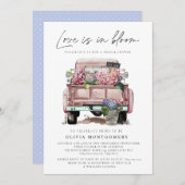 Invitation Fête des mariées Florale Hydrangea (Devant / Derrière)