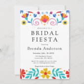 Invitation Fête des mariées Florale Latina mexicaine Fiesta (Devant)