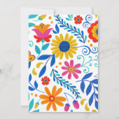 Invitation Fête des mariées Florale Latina mexicaine Fiesta (Dos)