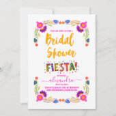 Invitation Fête des mariées Florale mexicaine (Devant)