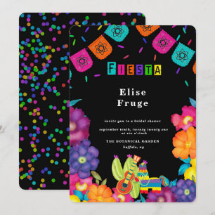 Invitation Fête des mariées Florale mexicaine