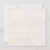 Invitation Fête des mariées florale moderne élégante dentelle (Dos)