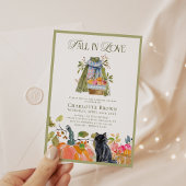 Invitation Fête des mariées Florale moderne en amour