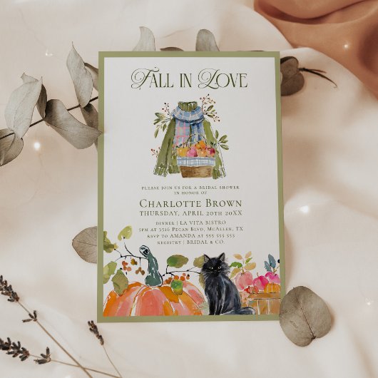 Invitation Fête des mariées Florale moderne en amour