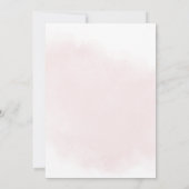 Invitation Fête des mariées florale moderne et élégante rose (Dos)