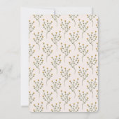 Invitation Fête des mariées Florale orange (Dos)