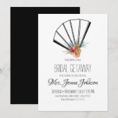 Invitation Fête des mariées florale orientale japonaise (Devant / Derrière)