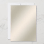 Invitation Fête des mariées Florale Ornée Or (Dos)