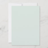 Invitation Fête des mariées Florale Pastel Rose Bleu (Dos)