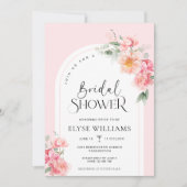 Invitation Fête des mariées florale Piper (Devant)