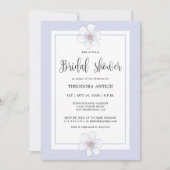 Invitation Fête des mariées florale romantique Lilac (Devant)