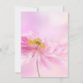 Invitation Fête des mariées florale rose (Dos)