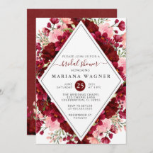 Fête des mariées florale rose de Bourgogne