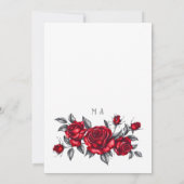 Invitation Fête des mariées florale Rose simple et élégant (Dos)