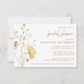 Invitation Fête des mariées florale Rustique Chic Fleur sauva (Devant)