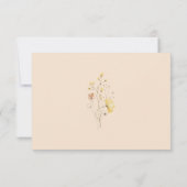 Invitation Fête des mariées florale Rustique Chic Fleur sauva (Dos)