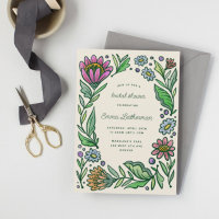 Fête des mariées florale Scandinave artistique