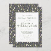 Invitation Fête des mariées florale simple sur mesure (Devant / Derrière)