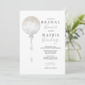 Invitation Fête des mariées florale sur mesure (Debout devant)