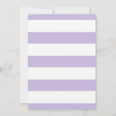 Invitation Fête des mariées florale violette blanche Lily (Dos)