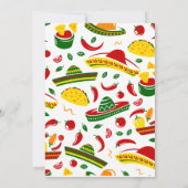 Invitation Fête des mariées Folk Art Mexicaine Fiesta (Dos)