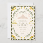 Invitation Fête des mariées forestière enchantée (Devant)