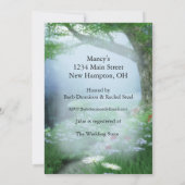 Invitation Fête des mariées forestière enchantée (Dos)
