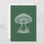 Invitation Fête des mariées forestière enchantée Emerald Gree (Dos)