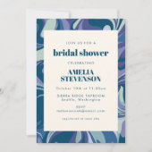 Invitation Fête des mariées frontalière Abstraite moderne (Devant)