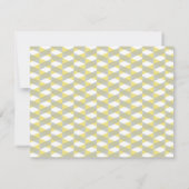 Invitation Fête des mariées frontalière de Herringbone jaune  (Dos)