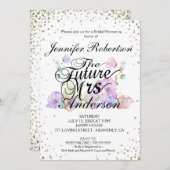 Invitation Fête des mariées | Future Mme (Devant / Derrière)