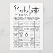 Invitation Fête des mariées Games Bachelorette Bingo Bride Ca (Devant)