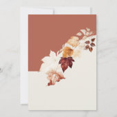 Invitation Fête des mariées géométrique de la cannelle et de  (Dos)