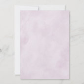 Invitation Fête des mariées géométrique des fleurs violettes  (Dos)