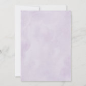 Invitation Fête des mariées géométrique en or violet Plum Ivo (Dos)